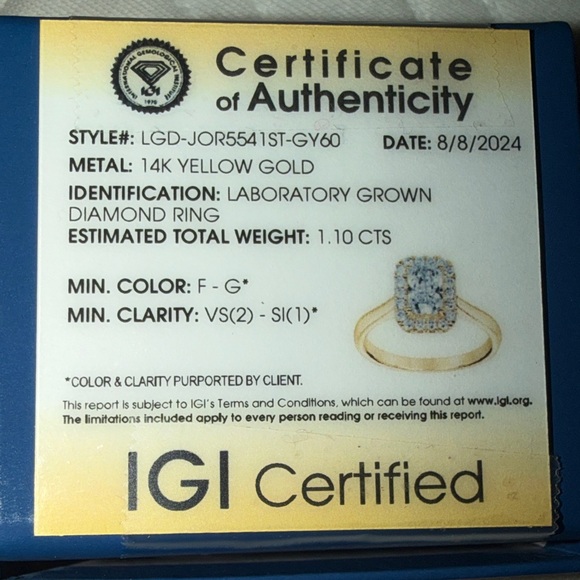 Badgley Mischka Gold Women's Ring 14k size 7 - Picture 10 of 14